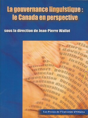 cover image of La Gouvernance linguistique
